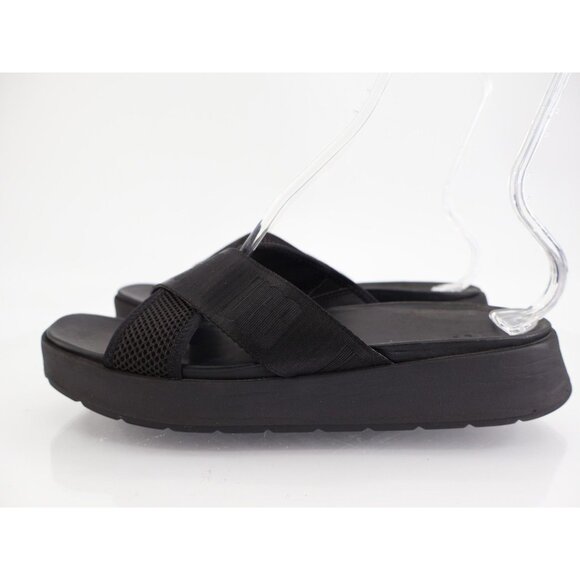 UGG Womens Emily Sandal Size 11 Mesh Cross Platform Strappy Slide Flat Logo - Picture 5 of 13